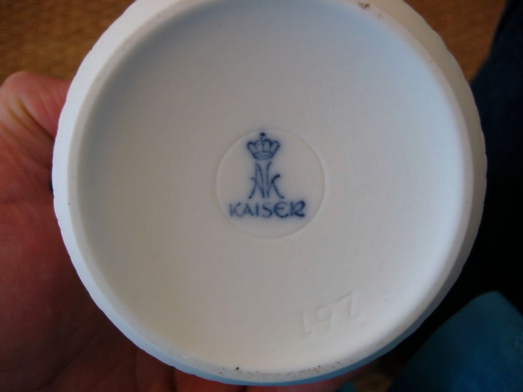 20th Century Lovely Porcelain Bisque Fired Kaiser Vase