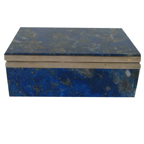 Lovely Lapis & Sterling Box