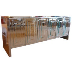 Exquisite Mirrored "Ello" Cabinet