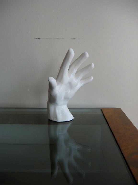 20th Century Impressive Sculptural Plaster Hand