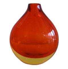 Gorgeous Orange & Yellow Someroso Glass Vessel