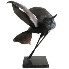Brtualist Bird Sculpture