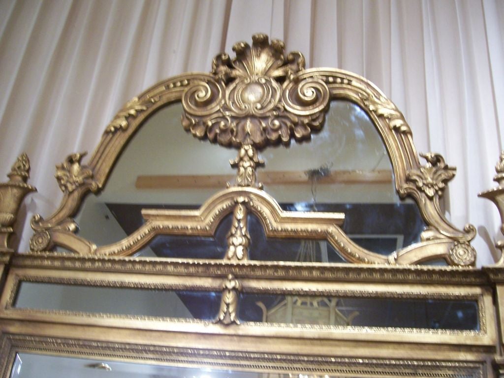 Palatial Mirror from the Grand Era Style  In Fair Condition In East Hampton, NY