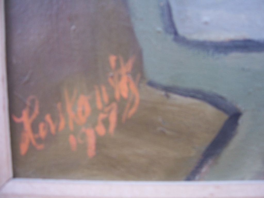 Masonite Olio originale su masonite dell'artista: Herskowitz (Russian School) in vendita