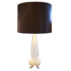 Tall Opalescent Murano Lamp by Barovier