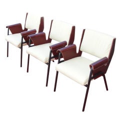 Stitched Leather Chairs by Gustavo Pulitzer - TWO  Available