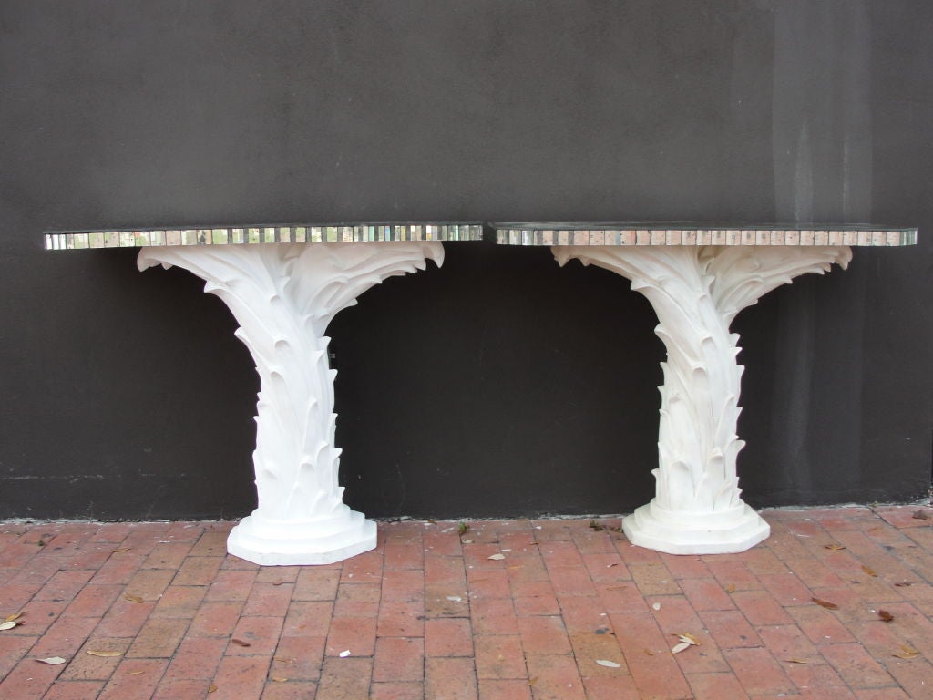 Resin Palm Tree Mirrors and Consoles by Sirmos