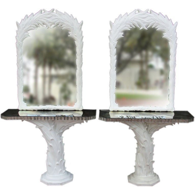 Palm Tree Mirrors and Consoles by Sirmos