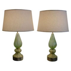 Pair of Barovier and Tosso Murano Lamps