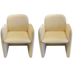 Pair of Thayer Coggin Armchairs on Casters