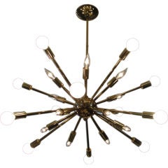 A 24-light Brass Sputnik Light Fixture