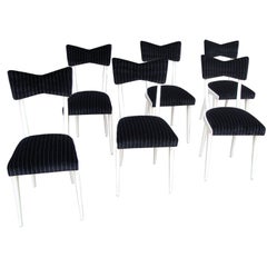 Set of Six (6) Ico Parisi Bow -Tie Dining Chairs