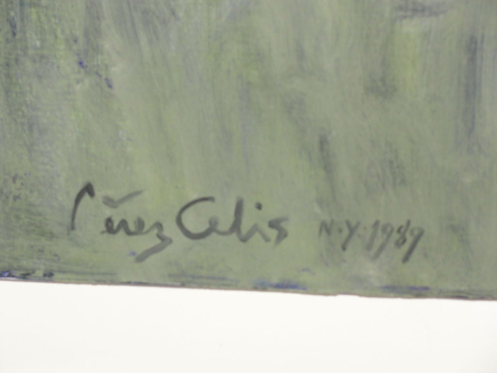 Monumentales zweiteiliges Ölgemälde von Perez Celis, Öl auf Leinwand, signiert (20. Jahrhundert) im Angebot