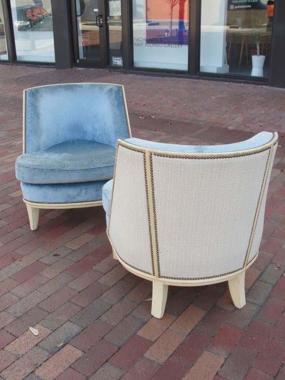 Pair of Stunning French Vintage Lounge Chairs For Sale 6