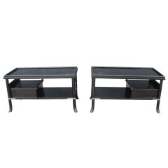 Pair of Long Side Tables by Baker
