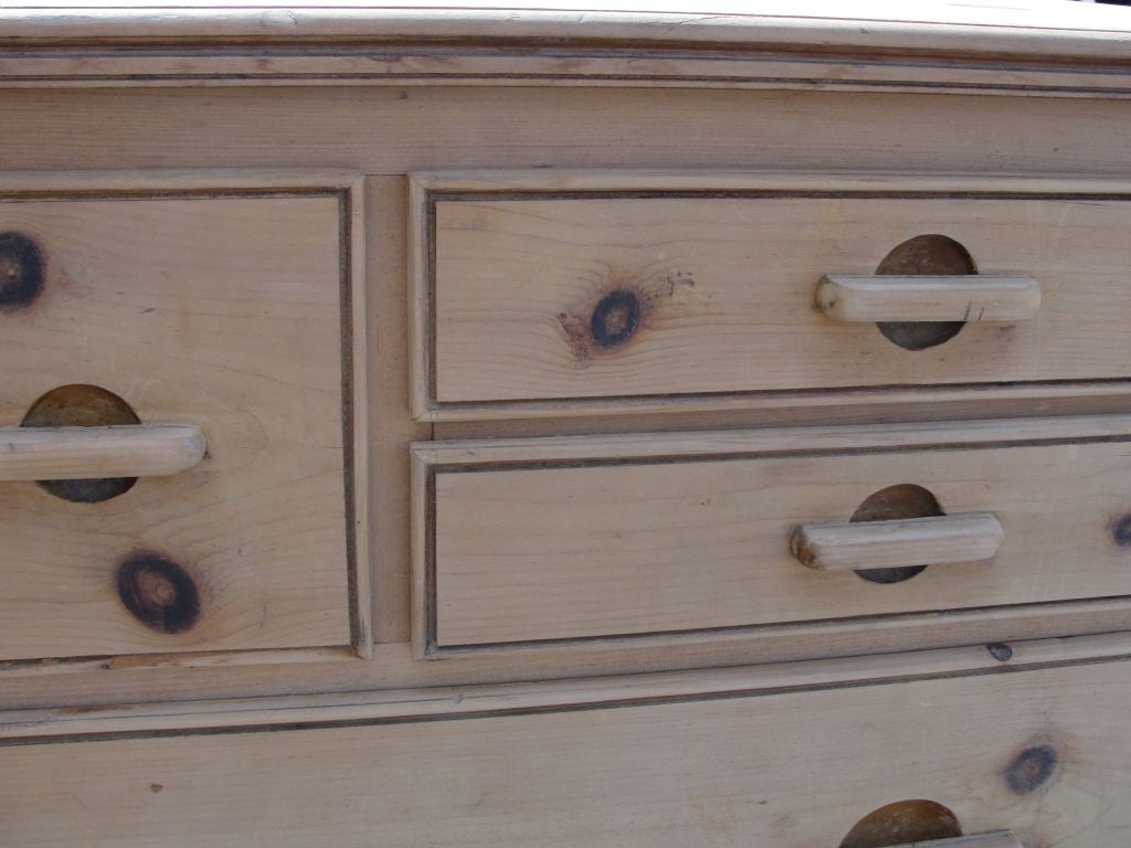 Mid-20th Century Organic Danish Natural Pine Cabinet For Sale