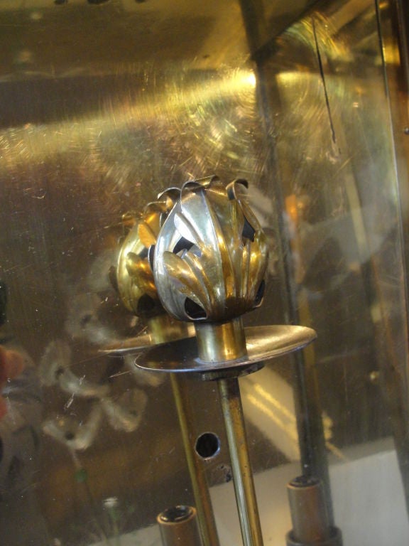 Pair of Large Italian Brass Lantern Sconces 3