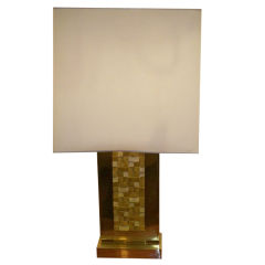 A Cast Brass Table Lamp by Christian Krekels