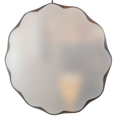 A Beveled Flower Shaped Wall Mirror