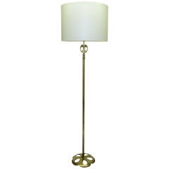 A Modernist Floor Lamp in Bronze  by Riccardo Scarpa