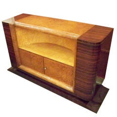A Small Art Deco Sideboard in Amboina and Rosewood