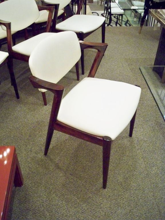 2 Sets of 6 Each, DIning Chairs in Rosewood by Kai Kristiansen