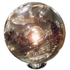 A Large Globe Shaped Table Lamp by Mazzega