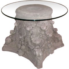 Stone Capital side table