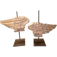 Pr of Gilt Wood Angel Wings