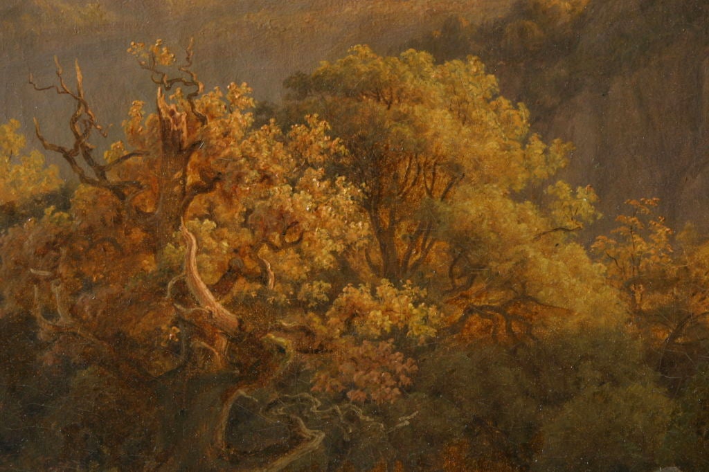 19th Century Romantic Landscape by F.C. Kiaerschou 1805-1891 For Sale