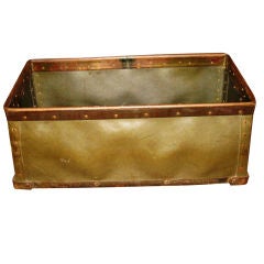 Vintage 1940's French Textile Storage Box