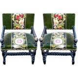 19thC Pair of Napoleon III Spool Chairs