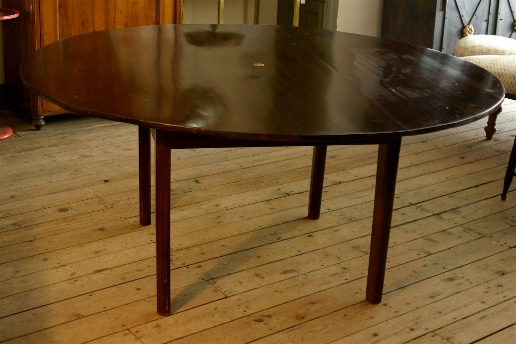 round dining table with rotating center