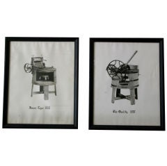 Antique Pair of Washtub Photographs