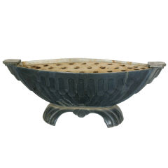 French Enameled Tulip Planter