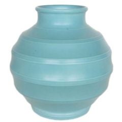Turquoise "Spherical" Vase Keith Murray