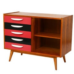 czech mid-century chest of drawers - credenza