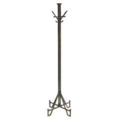 Arts and Crafts Iron Standing Hall Tree