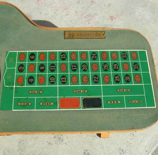 Mid-20th Century Bar Top Roulette and Craps Tables from Desert Inn Las Vegas