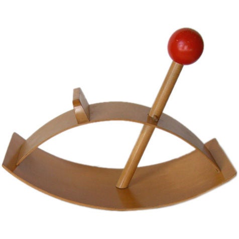 "Red Ball" Bent Ply Child's Rocker by Gloria Caranica