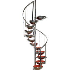 Mid Century Modern Spiral Staircase
