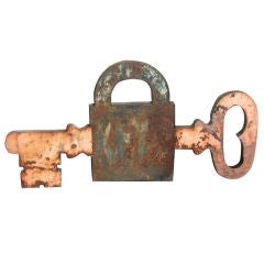 Antique Rustic Locksmith Trade Sign