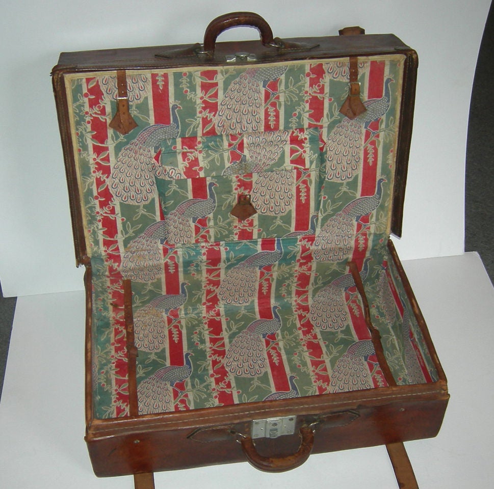 Leather Charming Alligator Suitcase