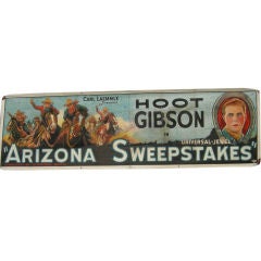Street Banner Hoot Gibson Cowboy Film Poster