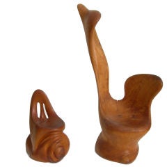 Freeform Sculptural Chairs Signed Silson