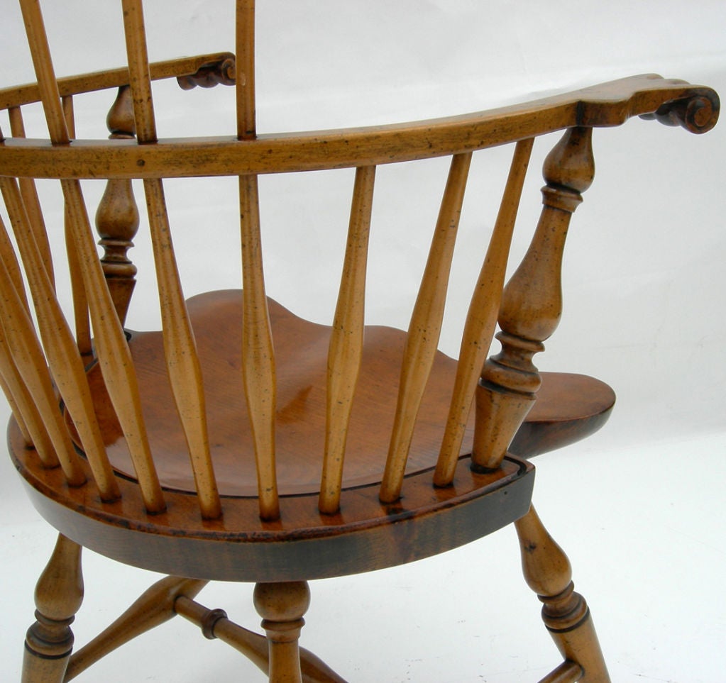 American High Backed Windsor Chairs by Actor George Montgomery