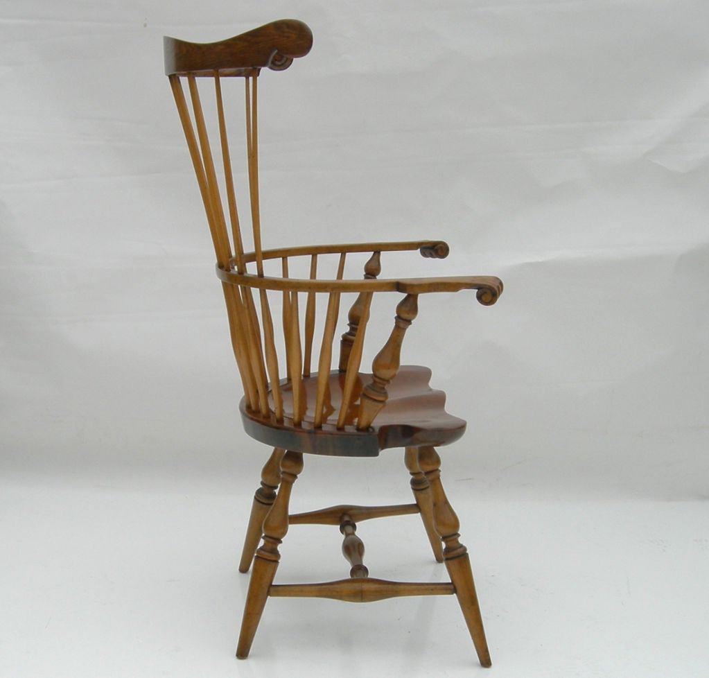 Mid-20th Century High Backed Windsor Chairs by Actor George Montgomery