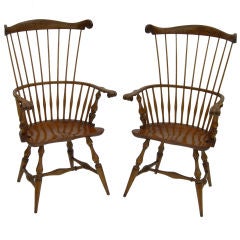 High Backed Windsor Chairs by Actor George Montgomery