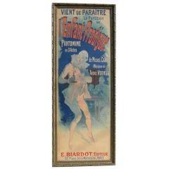 Massive "l'Enfant Prodigue" French Pantomime Poster