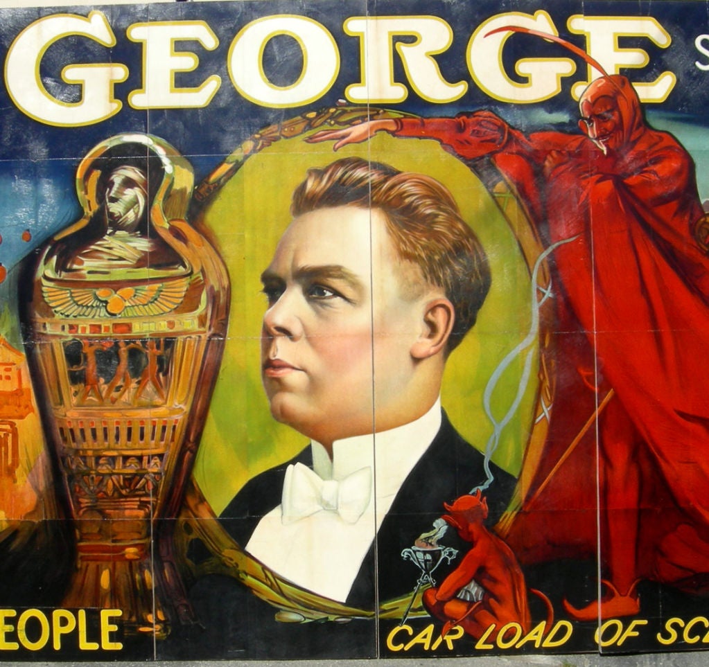 George the Magician American Tour Mounted Billboard 2